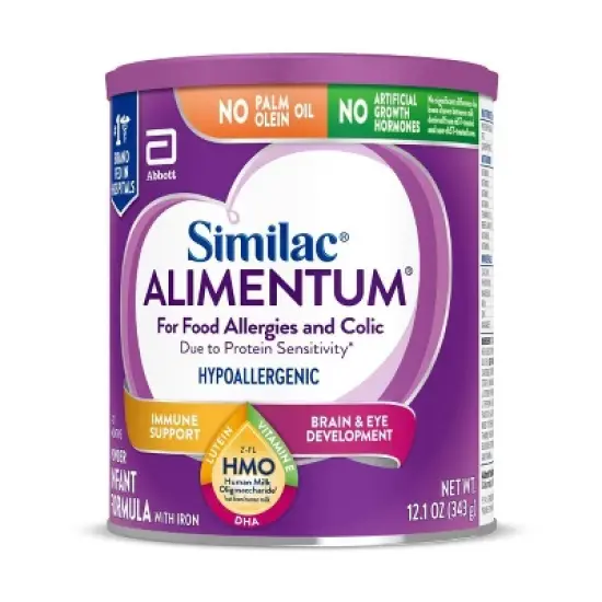 Similac Alimentum Non-GMO Hypoallergenic Powder Infant Formula - 12.1oz image {2}