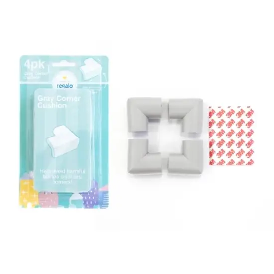Regalo Home Safety Gray Corner Cushion Small - 4pk image {3}