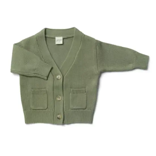 Goumikids Organic Cotton Knit Button-Up Cardigan image {7}