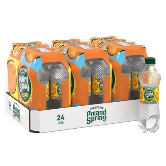 Poland Spring Orange Sparkling Water - 24pk/0.5L Bottles image {4}