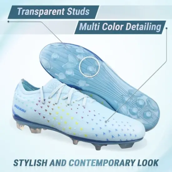 Vizari Tioga Firm Ground Adult Soccer Shoes for Men and Women | Transparent Studs for Outdoor Football Shoes image {3}