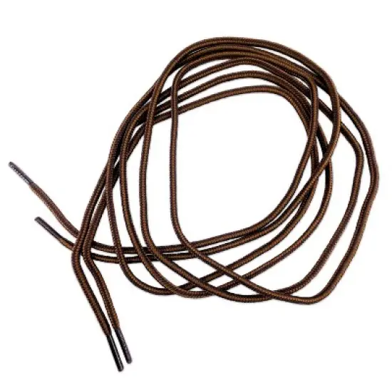 Shoe Gear Round Boot Laces - Brown 72": Polyester Shoelaces, 2 Pack image {2}