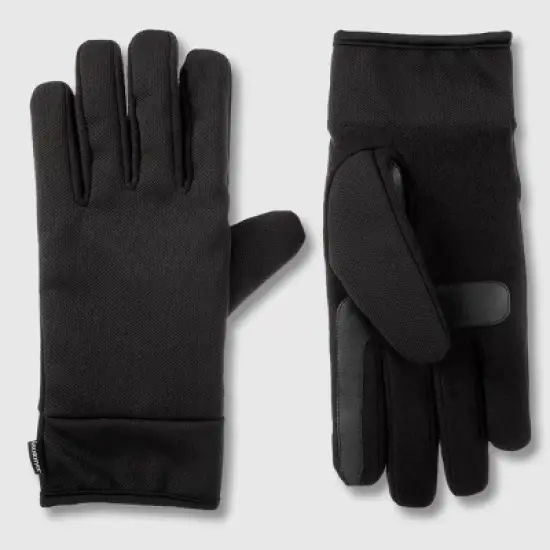 Isotoner Men's Handwear Tech Stretch Fleece Palm Gloves image {1}