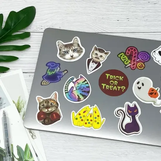 Wrapables Waterproof Vinyl Stickers for Water Bottles, Laptop, Phones, Skateboards, Decals for Teens, 100pcs, Motivational image {8}