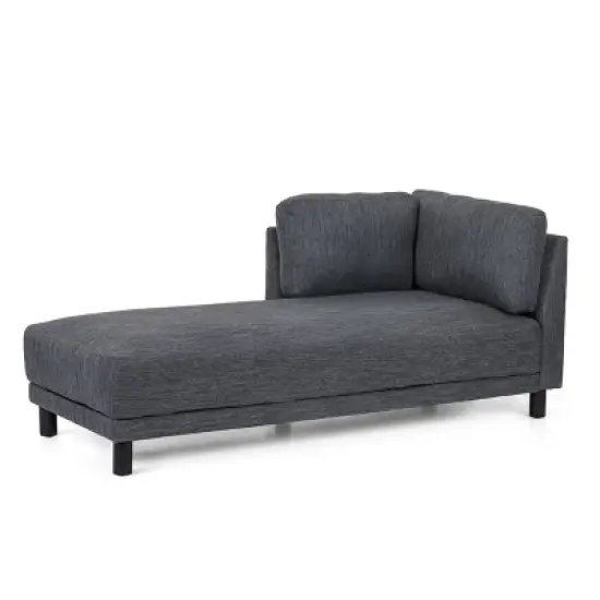 Hyland Contemporary Fabric Upholstered Chaise Lounge - Christopher Knight Home image {11}