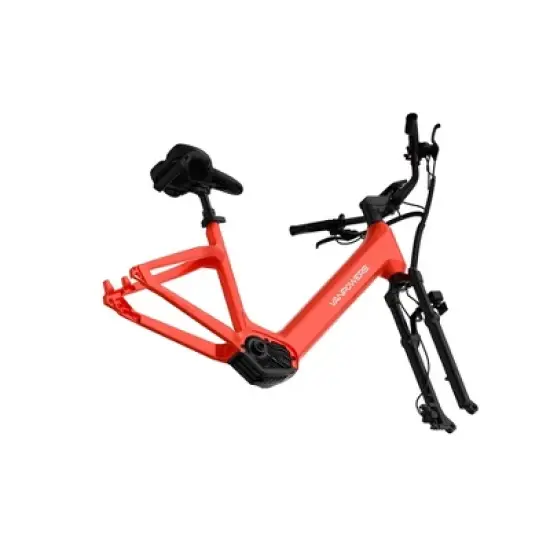 Vanpowers Adult UrbanGlide Ultra 2.27' Step-Through Large Frame Electric Bike - Red image {5}