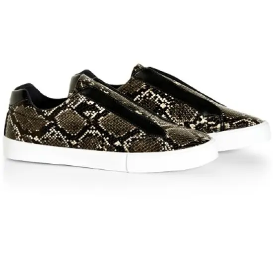 Women's WIDE FIT Sammy Leisure Shoe - snake print | EVANS image {5}