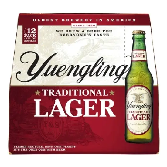 Yuengling Traditional Lager Beer - 12pk/12 fl oz Bottles image {1}