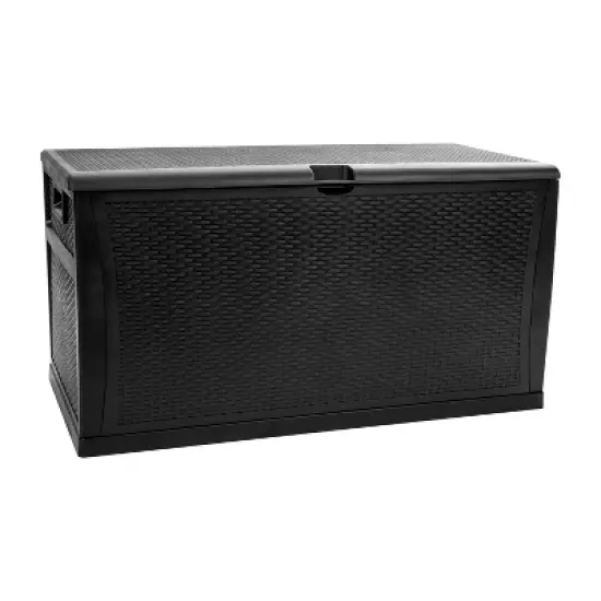 Flash Furniture 120 Gallon Plastic Deck Box - Outdoor Waterproof Storage Box for Patio Cushions, Garden Tools and Pool Toys image {9}