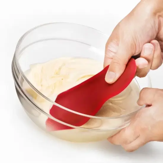 Cuisipro Flexible Silicone Bowl Scraper, Red image {3}