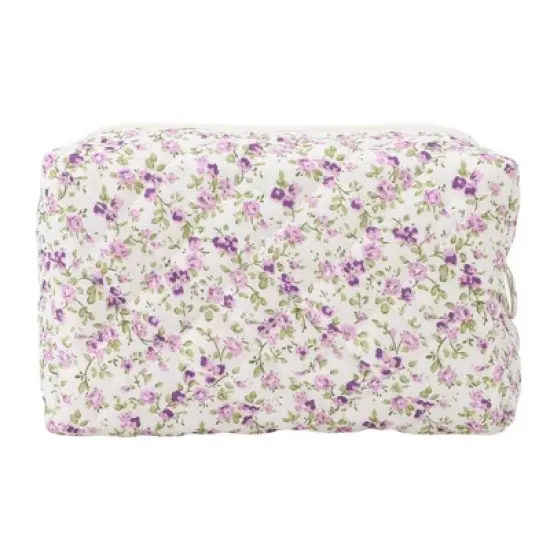 Unique Bargains Women Portable Little Flower Pattern Makeup Bag 1 Pc image {8}