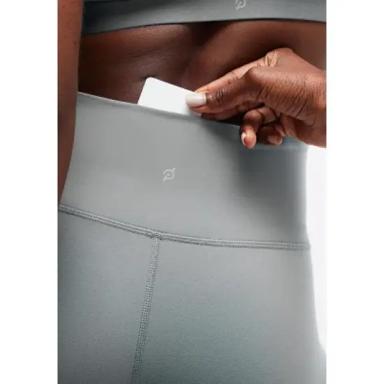 Peloton Women's Cadent Laser Perforated Legging, Sage Green image {3}