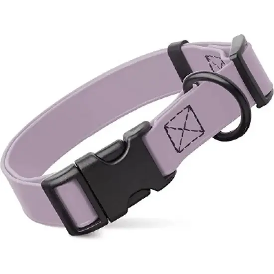 Dogline Biothane Waterproof Collar with QR Buckle Lavender image {6}