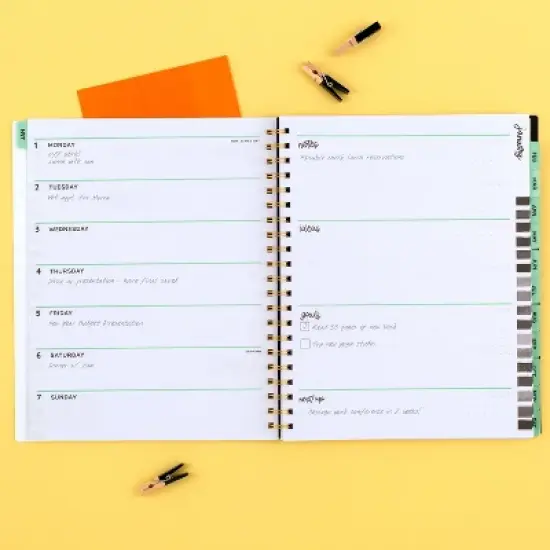 The Paper Curator for Cambridge 2024 11"x9.375" Weekly/Monthly Maze Black image {1}