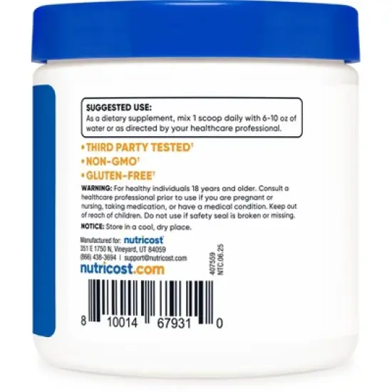 Nutricost L-Carnitine Tartrate Powder (100 Grams) image {3}