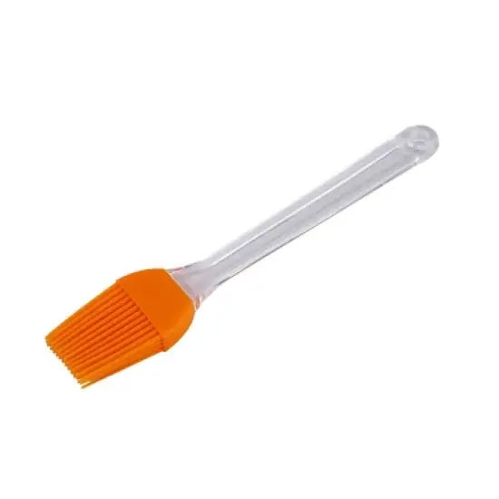 Unique Bargains Kitchen Hard Plastic Handle Silicone Basting Brush Orange image {6}