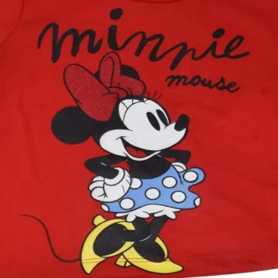 Disney Minnie Mouse Baby Girls T-Shirt and Shorts Outfit Set Infant to Toddler image {2}