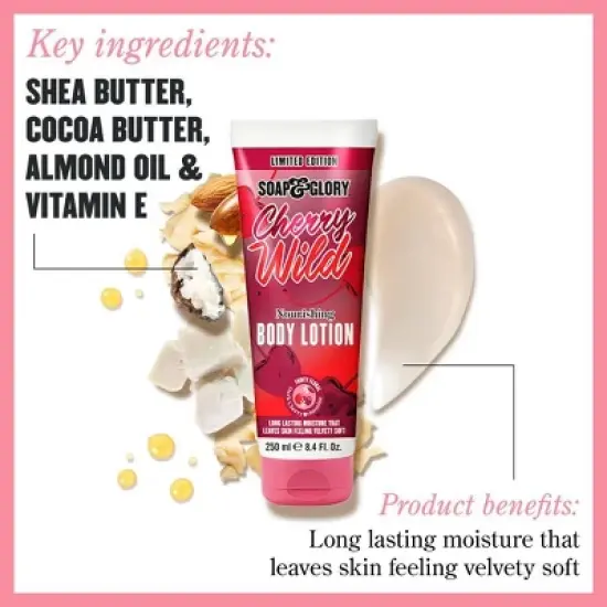 Soap & Glory Cherry Body Lotion - 8.4 fl oz image {2}