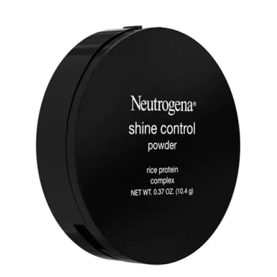Neutrogena Shine Control Mattifying Face Powder, Lightweight & Oil-Absorbing Powder with Application Sponge - Light Beige - 0.37oz image {3}
