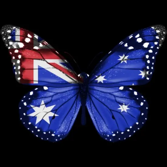 Women's Design By Humans Butterfly Flag Of Australia By GiftsIdeas Racerback Tank Top image {1}