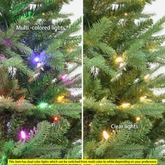 Puleo 7.5' Pre-Lit Sacramento Fir Artificial Christmas Tree image {4}