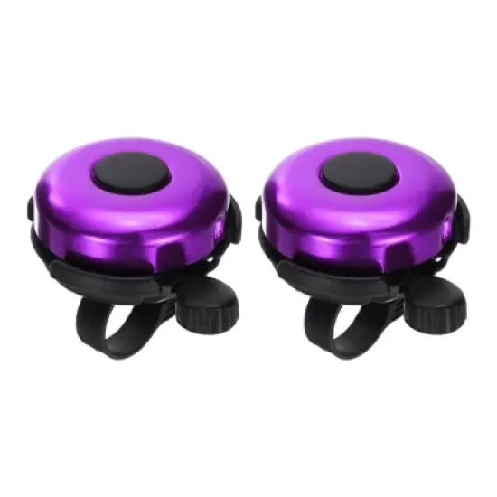 Unique Bargains Aluminum Loud Clear Sound Scooters Bicycle Bells 2 Pcs 2.3" image {4}