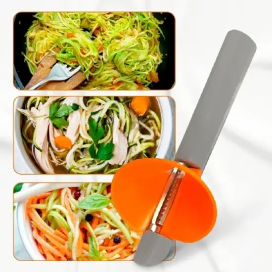 Cheer Collection Handheld Vegetable Peeler and Spiralizer image {6}