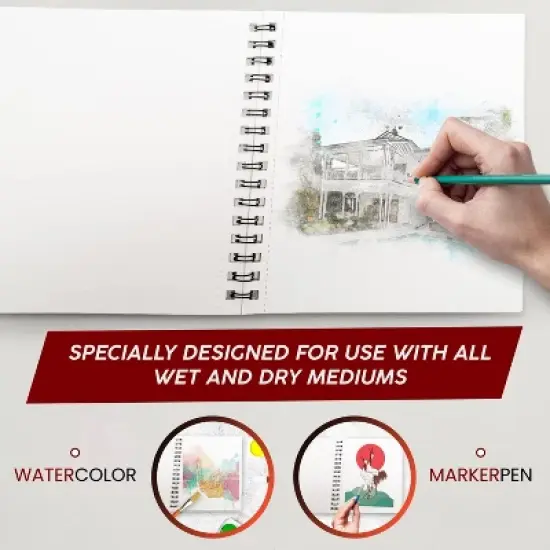 Acro Color Marker Pads, 60 Sheets, 8.11 x 8.5 Inch, 120 GSM, 80 LBS - 2 Pack image {2}