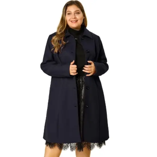 Agnes Orinda Women's Plus Size Winter Outfits Utility Belted Fashion Overcoats image {8}