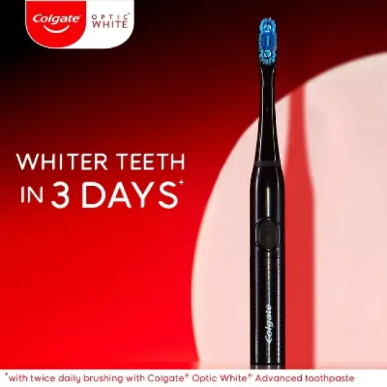 Colgate Optic White Pro Series Sonic Battery Powered Toothbrush - Black image {2}