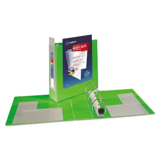 Avery Heavy-Duty View Binder w/Locking EZD Rings 3" Cap Chartreuse 79779 image {1}