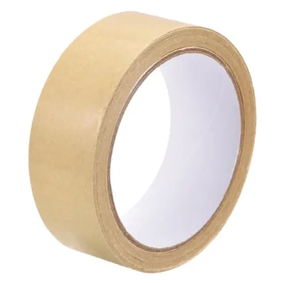 Unique Bargains Paper Adhesive Packing Tape for Masking Sealing Brown 3 Pcs image {5}