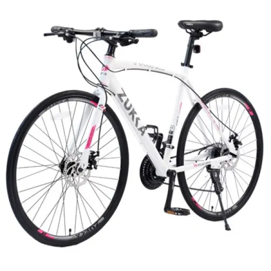 INFURNIC Bicycles, 700c Road Bike 24 Speed, City Commuter Bicycle for Men Women, White, 67.32"*14.56"*39.37" image {5}