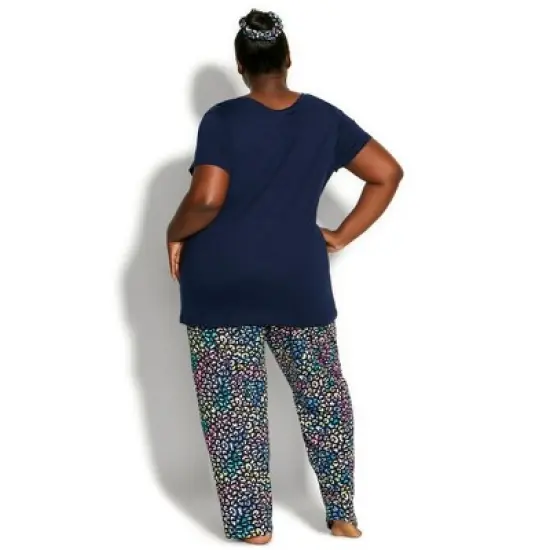 Women's Plus Size  Dream On Sleep Set - navy | AVENUE image {1}