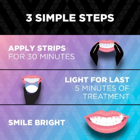ARC Oral Care Blue Light Teeth Whitening Kit with Hydrogen Peroxide & 1  Blue Light - 14 Treatments image {3}