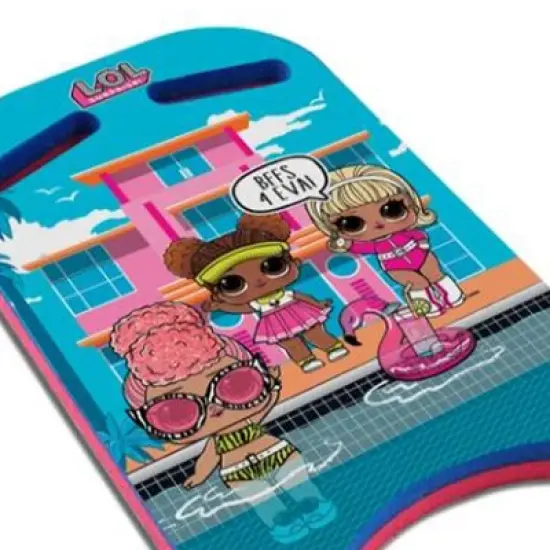 Floatation iQ Swimming Pool Training Fitness Exercise UV Resistant Foam Paddle Kickboard Toy for Youths, BFFS Graphic Print image {5}