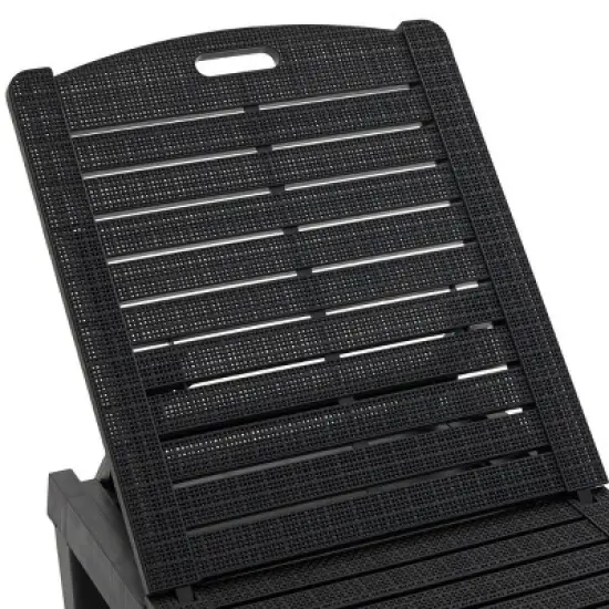 2-Piece Outdoor Chaise Lounge Set with Adjustable Backrests, Water-Resistant Frame Reclining Daybeds for Poolside, Garden, Balcony&ndash;The Pop Home image {6}