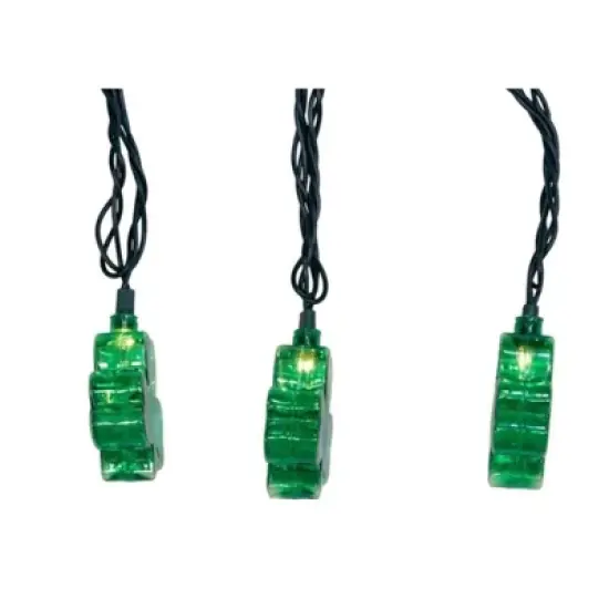Kurt Adler Indoor/Outdoor Novelty String 10-Light Set, Shamrock, 11.5ft image {3}