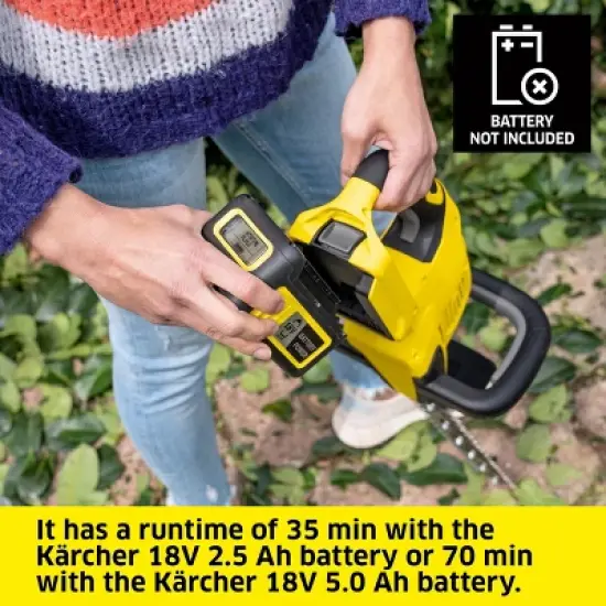 Karcher HGE 18-45 Battery Cordless Hedge Trimmer Tool Only image {6}