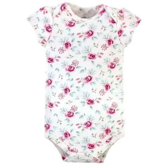 Little Treasure Baby Girl Cotton Bodysuits 3pk, Baby Bunny image {2}