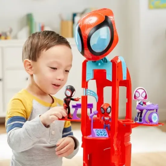 Spidey and his Amazing Friends Spider Crawl-R 2-in-1 Deluxe Headquarters Playset image {5}