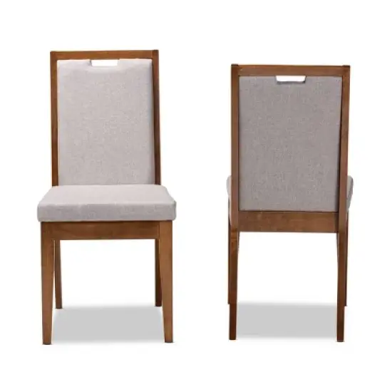 2pc Octavia Wood Dining Chair Set - Baxton Studio image {1}