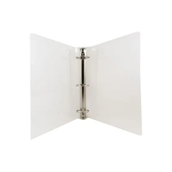 JAM Paper Standard 3" 3-Ring Flexible Poly Binder Clear 821T3CL image {2}