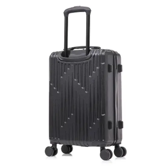 InUSA Drip Lightweight Hardside Carry On Spinner Suitcase - Black image {5}