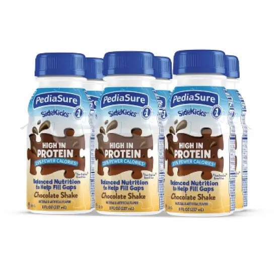 PediaSure SideKicks High Protein Nutrition Shake Chocolate - 6 ct/48 fl oz image {2}