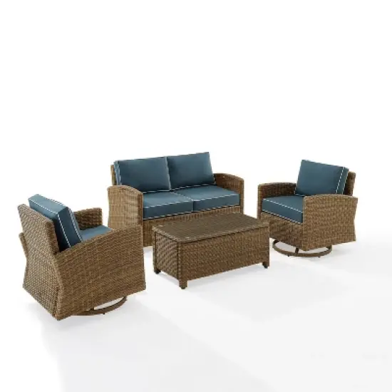 4pc Bradenton Outdoor Steel Conversation Set - Crosley
 image {13}