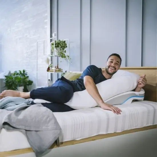 MedCline Shoulder Relief System - Bed Wedge & Full Body Shoulder Pillow for Side Sleepers - with Arm Hole image {7}