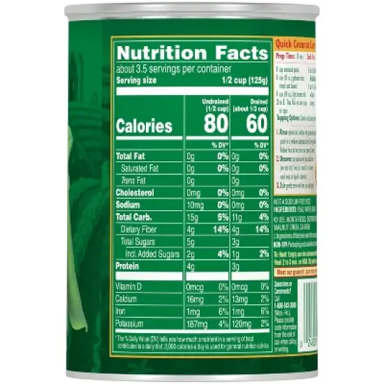 Del Monte No Salt Added Sweet Peas - 15oz image {1}