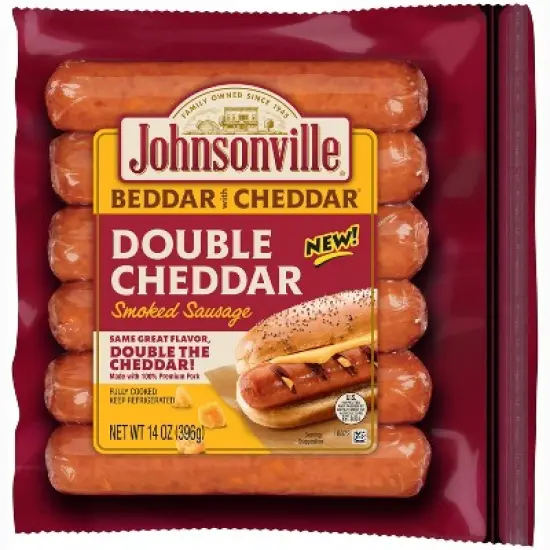 Johnsonville Double Beddar Smoked Sausage - 14oz/6ct image {3}