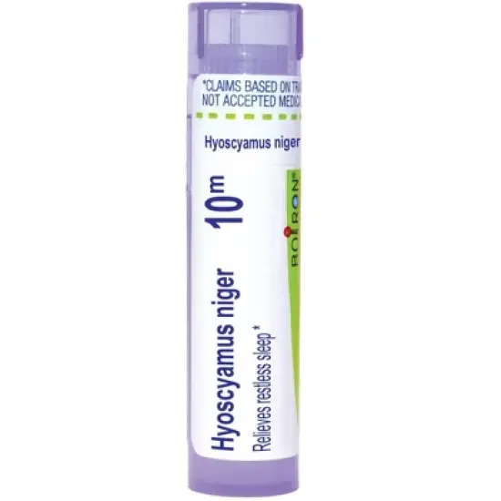 Hyoscyamus Niger 10M by Boiron Homeopathic Single Medicine For Stress & Sleep  -  80 Pellet image {3}